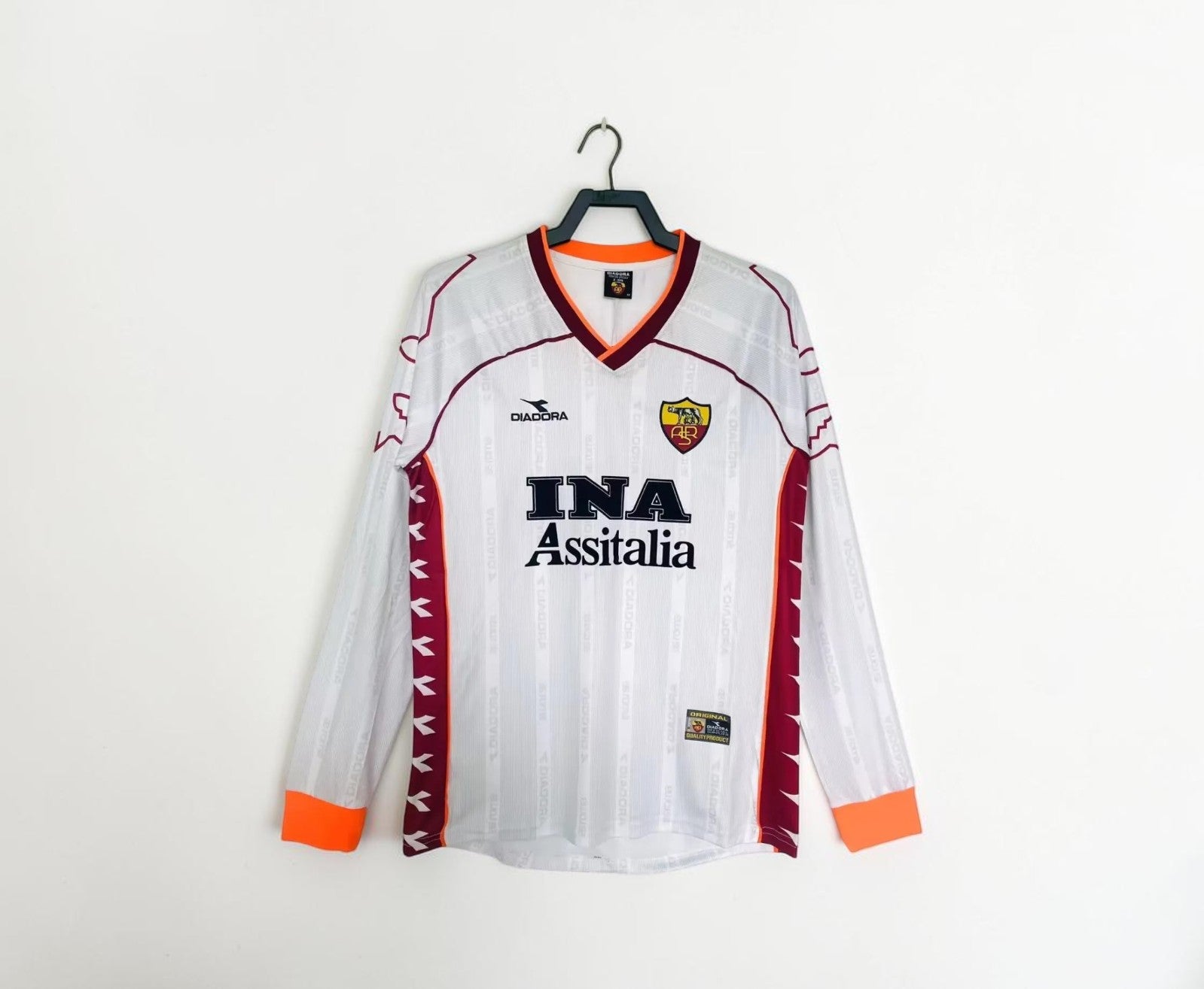 1999/00 Roma Away Long Sleeve Jersey